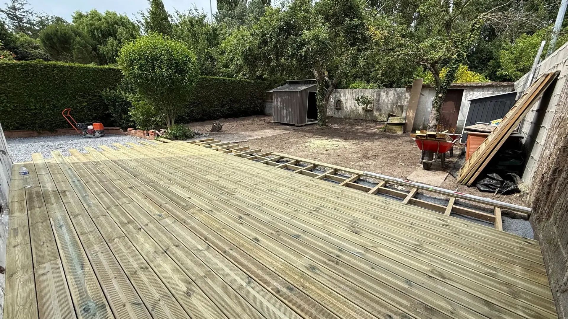 Terrasse en bois dans le Calvados