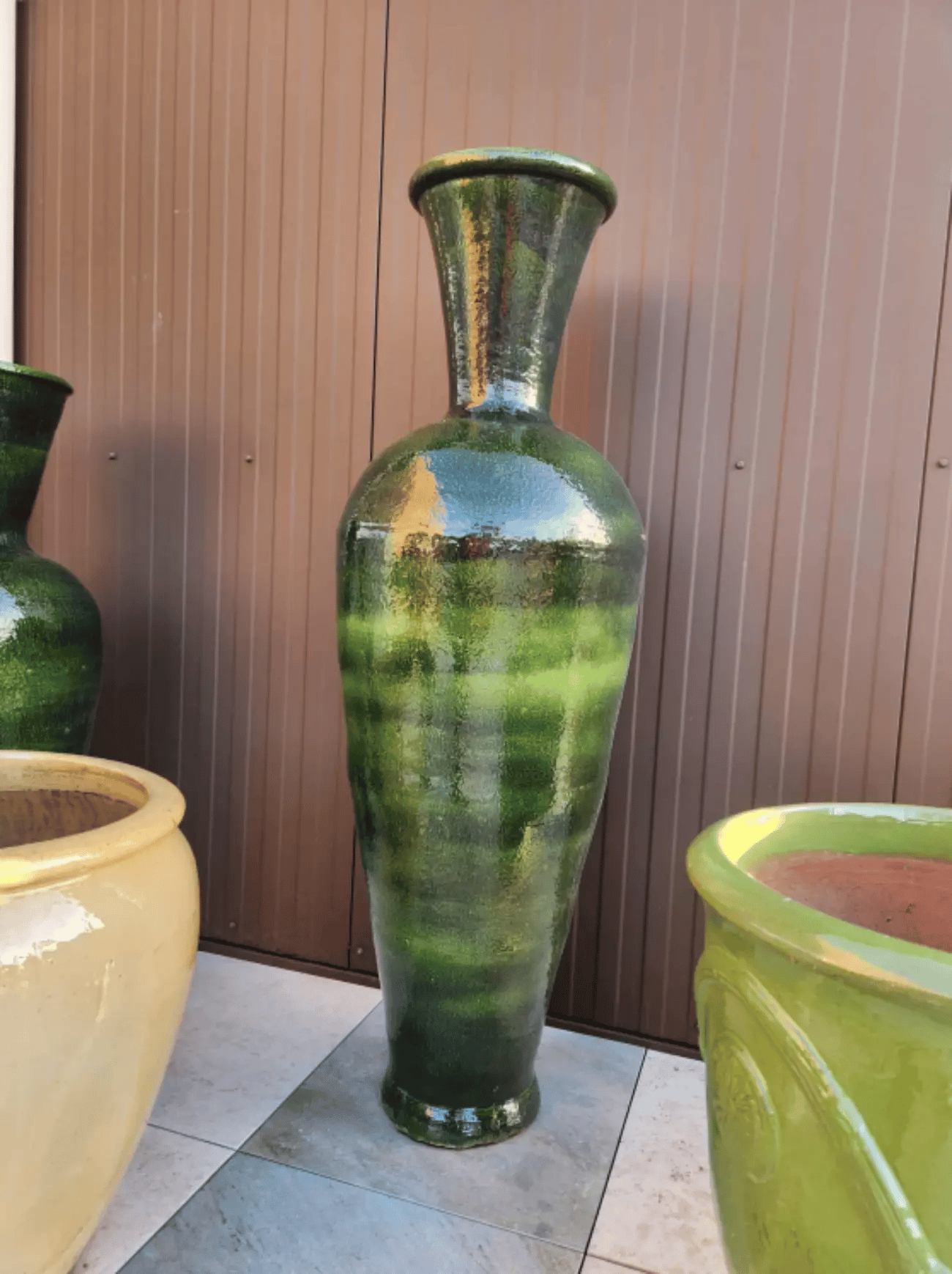Vase élégance intérieur vert 