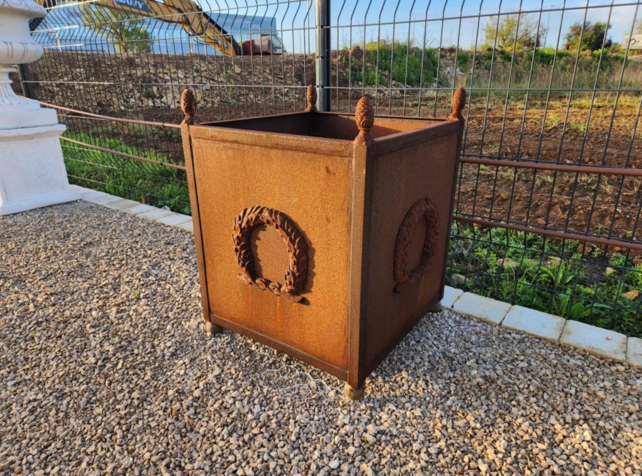 Jardinière carrée Corten classique