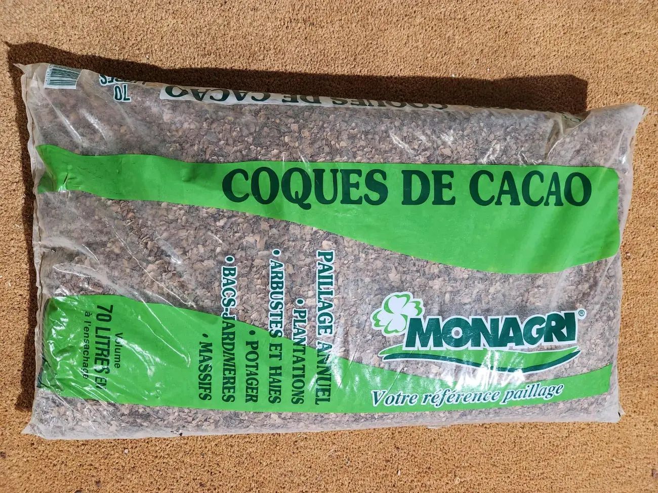 Sac de coques de cacao