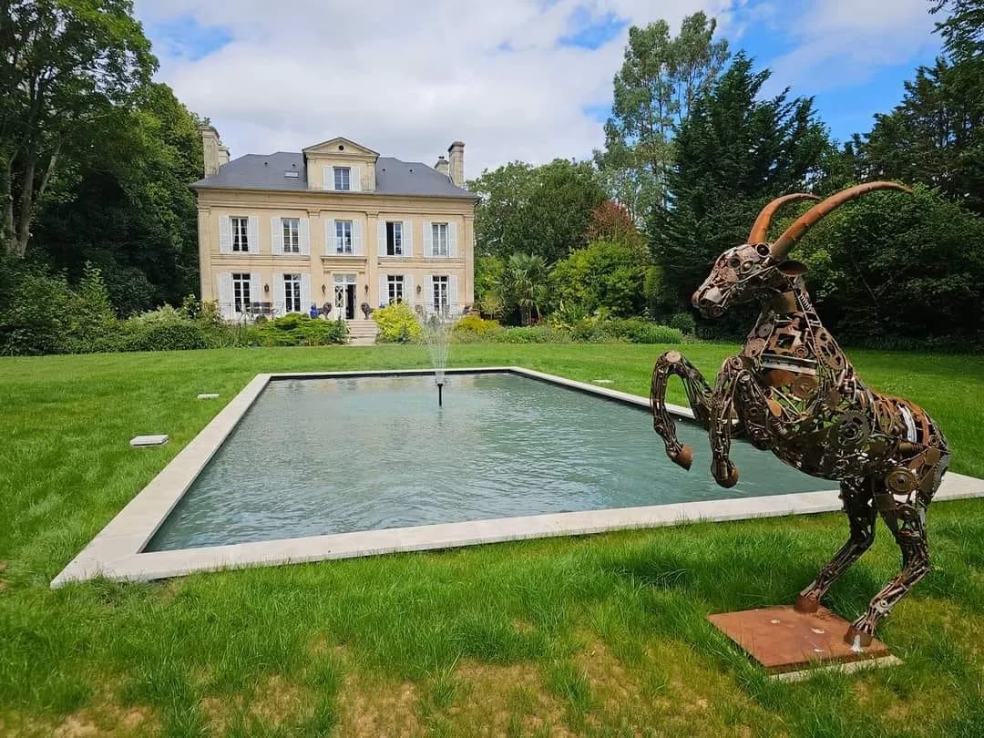 Création d'un bassin avec fontaine en Normandie