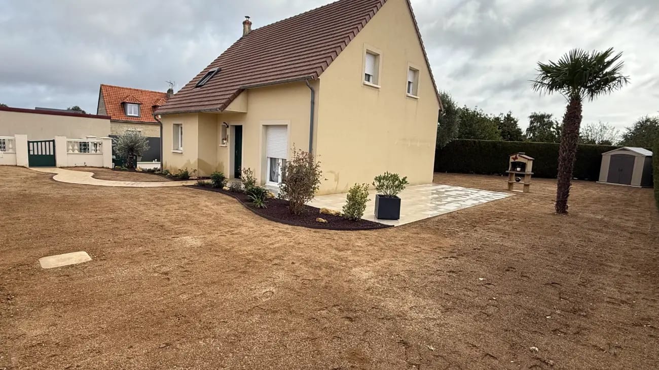 Terrasse carrelage Calvados